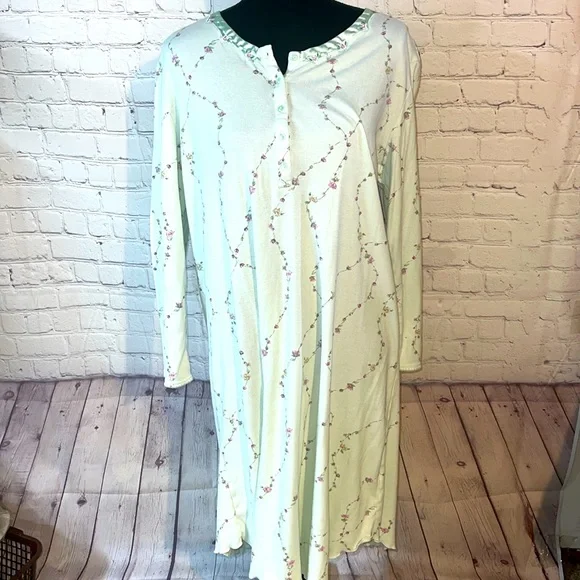 Long Sleeve Secret Treasures Sleepwear Dress Secret Treasures